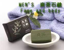 MEN'S　爽茶石鹸　Face and body